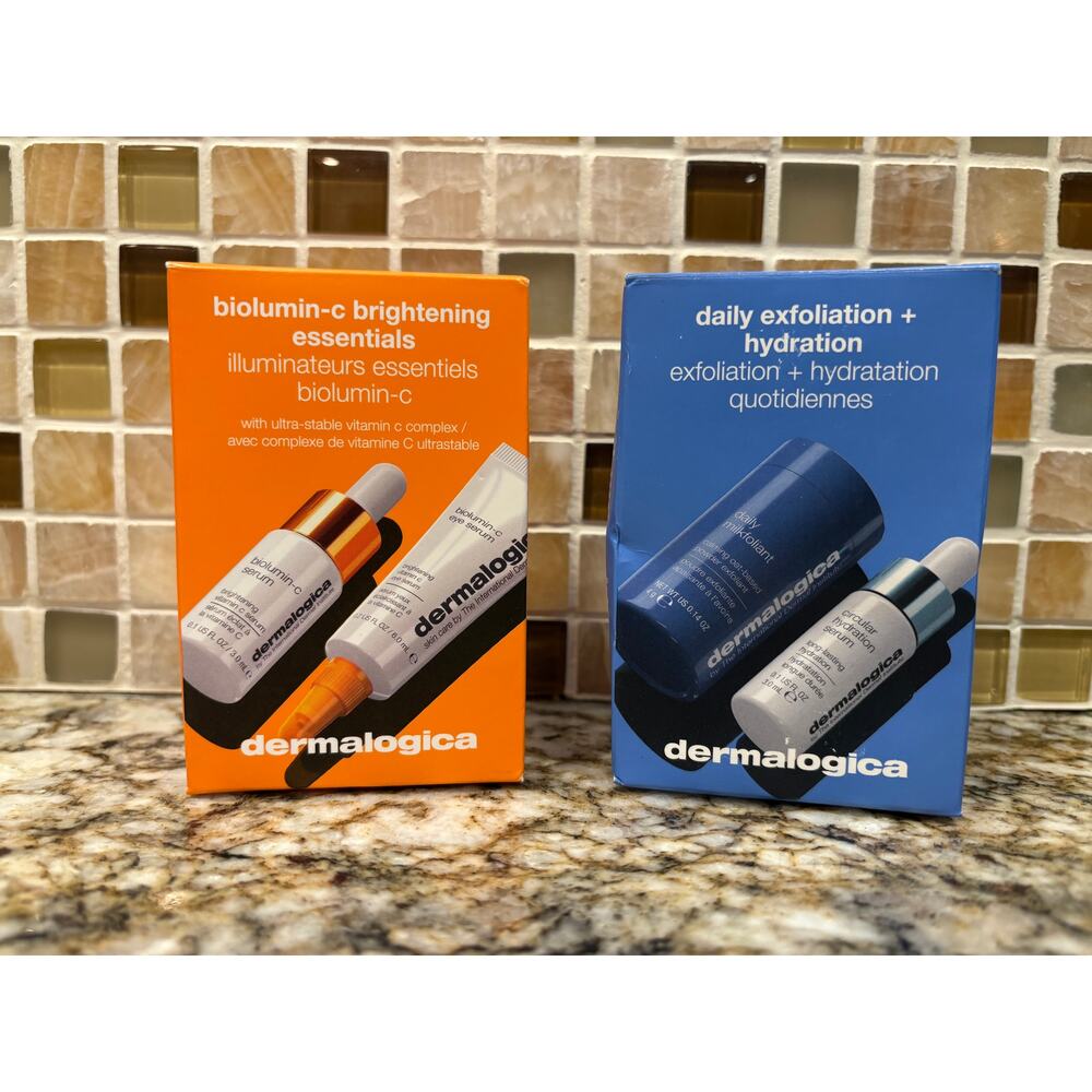 Two Dermalogica Travel Kits: Brightening & Exfoliation Duo